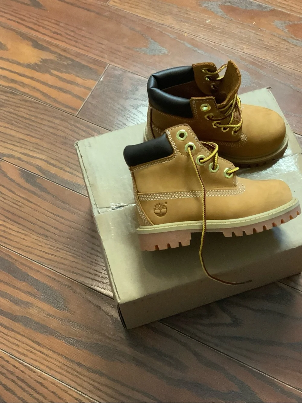 Timberland Kids Wheat Lace-Up Ankle Boots